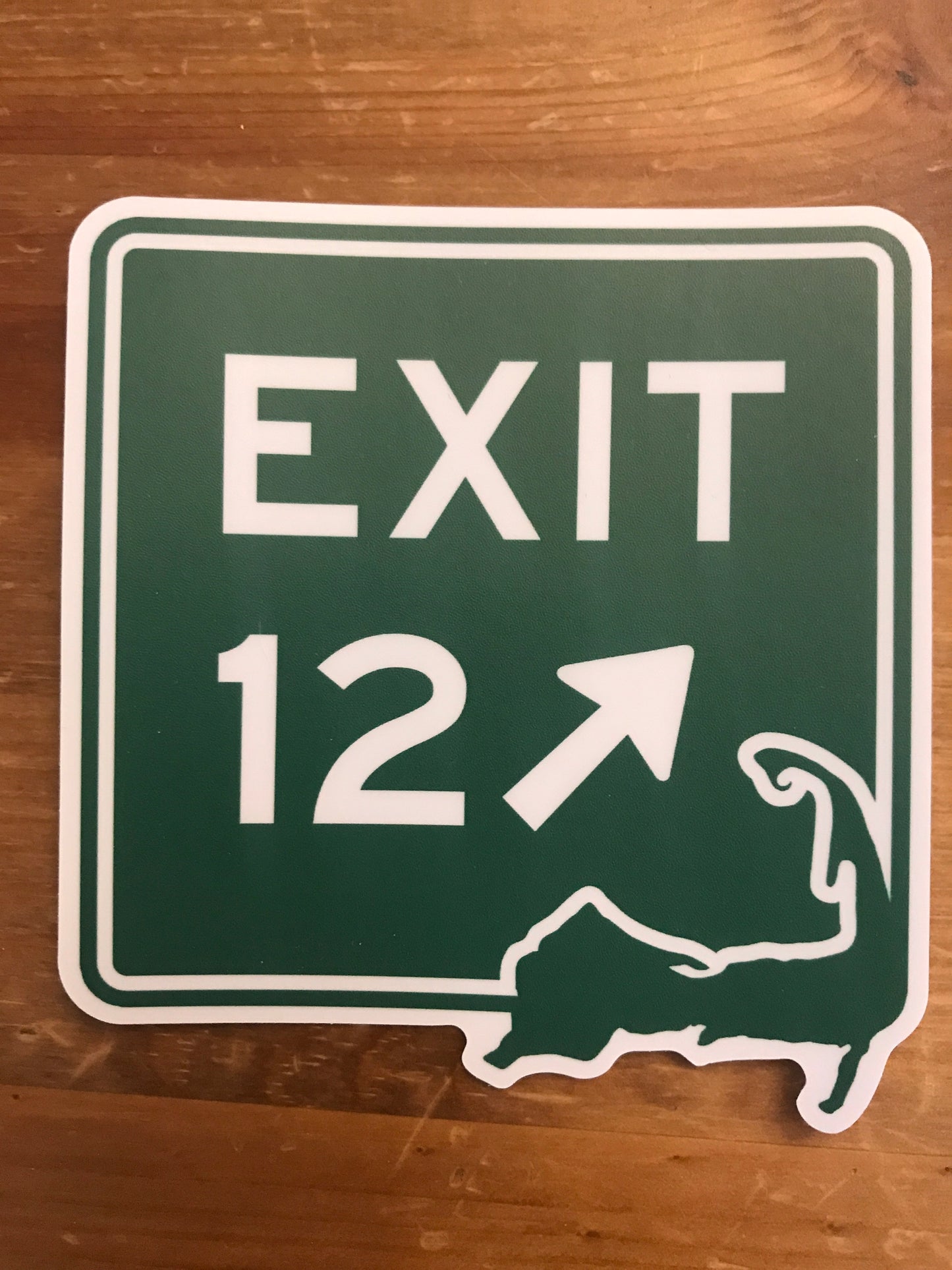 Cape Cod Exit 12 Sticker
