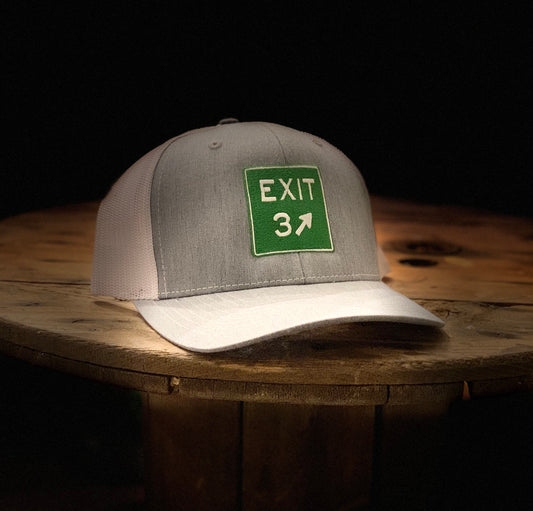 Exit 3 Heather Grey/White Trucker Hat - Richardson 112