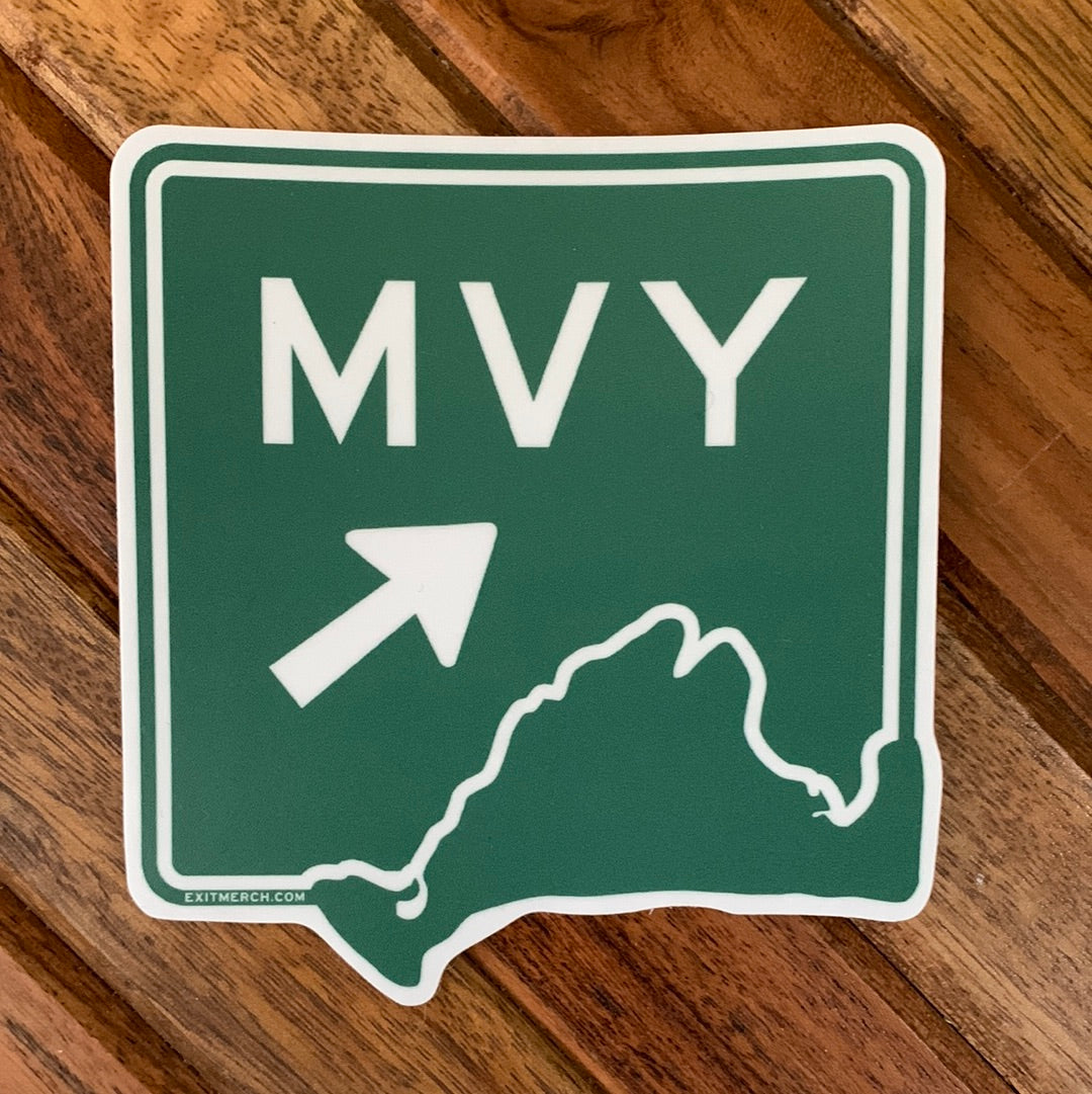 Cape Cod Exit MVY Sticker