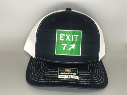 Exit 7 Navy/White Trucker - Richardson 112