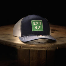 Load image into Gallery viewer, Exit 4 Navy/White Trucker Hat - Richardson 112
