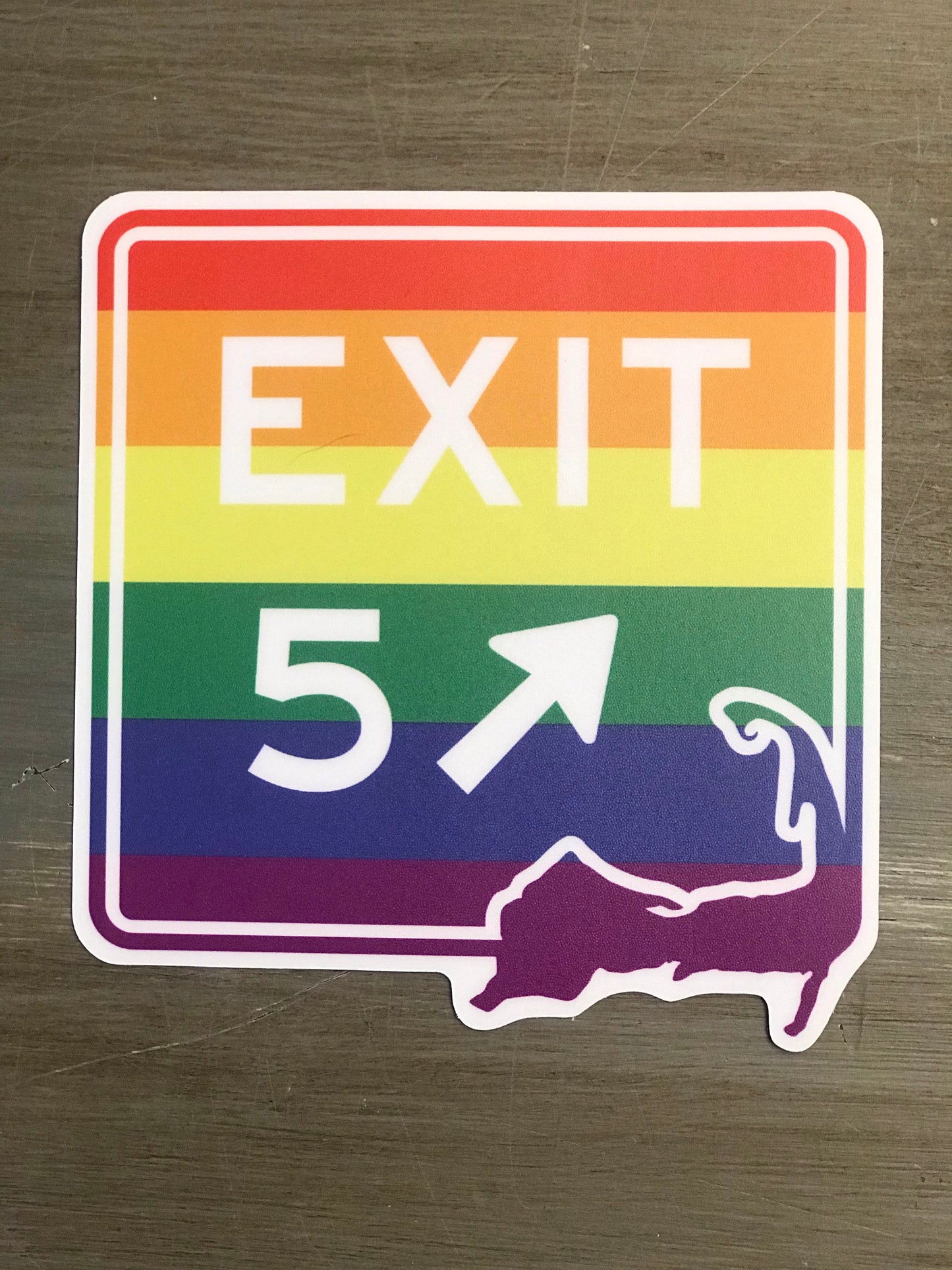 Exit 5 Pride Sticker