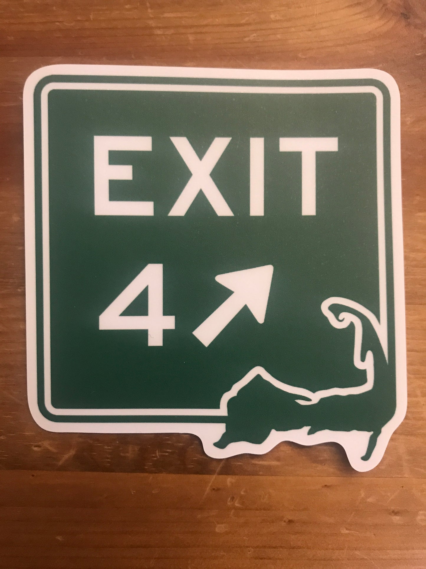 Cape Cod Exit 4 Sticker
